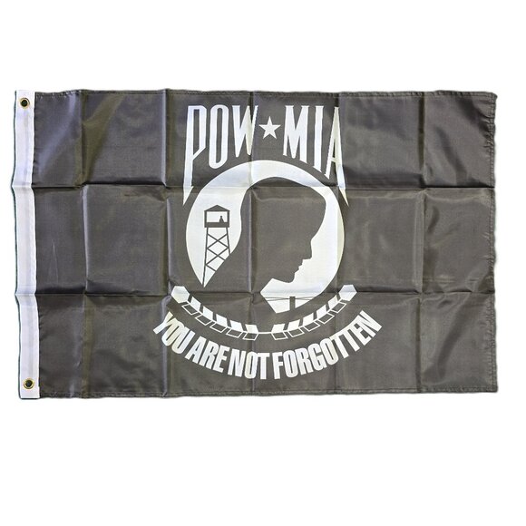 POW MIA Flag 2x3 You Are Not Forgotten NEW Prisoner Of War House Banner Grommets - Picture 1 of 4